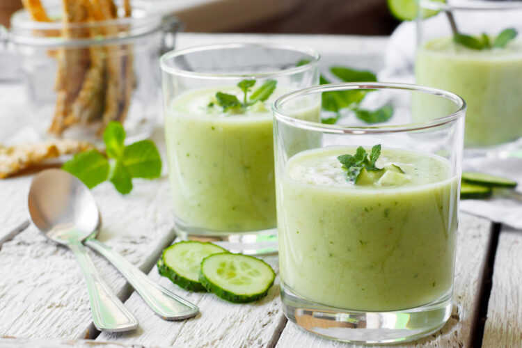 Cucumber-Melon Gazpacho Recipe
